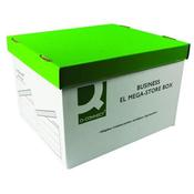 Q-CONNECT MEGASTORE BOX GREEN AND WHITE (PACK OF 10 BOXES) KF21738