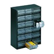 CLEAR 18 DRAWER SYSTEM DARK GREY STORAGE CABINET 324117
