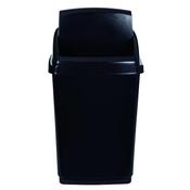 2WORK SWING TOP BIN 50 LITRE CAPACITY BLACK 2W810012