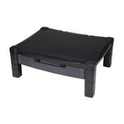 CONTOUR ERGONOMICS ADJUSTABLE MONITOR STAND WITH DRAWER BLACK CE77685