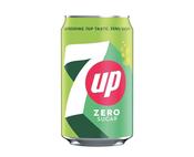 7-UP LEMON AND LIME CARBONATED CANNED SOFT DRINK 330ML (PACK OF 24) 402009