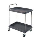 2 TIER BLACK H1041X W984XD689MM DEEP LEDGE TROLLEY 322447