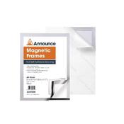ANNOUNCE MAGNETIC FRAME A4 SILVER (PACK OF 2) AA01840