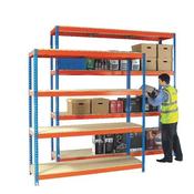 HEAVY DUTY PAINTED ADDITIONAL SHELF 1500X450MM ORANGE/ZINC 378850 (PACK 1)