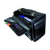 MONOLITH LEATHER LOOK ROLLING PILOT CASE PVC BLACK 2179
