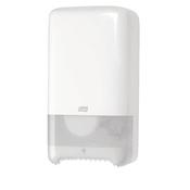 TORK T6 TWIN MID-SIZE TOILET ROLL DISPENSER WHITE 557500 image
