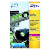 AVERY LASER LABEL 12 PER SHEET 63.5X72MM HEAVY DUTY WHITE (PACK OF 240) L4776-20 (PACK OF 20 SHEETS)
