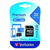 VERBATIM MICRO SDHC MEMORY CARD CLASS 10 32GB WITH ADAPTOR 44083 image