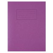 SILVINE EXERCISE BOOK RULED 229X178MM PURPLE (PACK OF 10) EX100