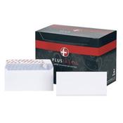 PLUS FABRIC DL ENVELOPES WALLET PEEL AND SEAL 120GSM WHITE (PACK OF 500) E27370