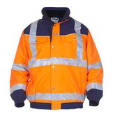 HYDROWEAR FURTH HIGH VISIBILITY SIMPLY NO SWEAT PILOT JACKET TWO TONE ORANGE / NAVY S (PACK OF 1) image