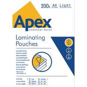FELLOWES APEX A4 LIGHT DUTY LAMINATING POUCH (PACK OF 200) 6005301