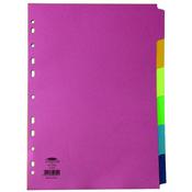 CONCORD DIVIDER 6-PART A4 160GSM BRIGHT ASSORTED 50799