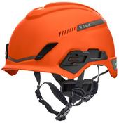 MSA V-GARD H1 TRI-VENTED HELMET ORANGE  (PACK OF 1) image