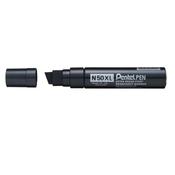 PENTEL N50XL MARKER CHISEL TIP BLACK (PACK OF 6) N50XL-A image