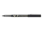PILOT V7 HI-TECPOINT ROLLERBALL PEN LIQUID INK 0.7MM TIP 0.4MM LINE BLACK REF V701 [PACK 12] image