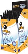 BIC CRISTAL SOFT BALLPOINT PEN MEDIUM BLACK (PACK OF 50) 918518 image