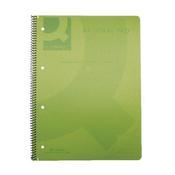 Q-CONNECT SPIRAL BOUND POLYPROPYLENE NOTEBOOK 160 PAGES A4 GREEN (PACK OF 5) KF10036 image