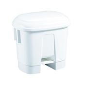 DERBY PLASTIC PEDAL BIN 30L WHITE 348020