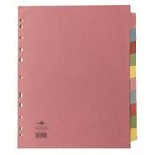 CONCORD DIVIDER 10-PART A4 EXTRA WIDE PASTEL COLOURS 72699