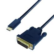 CONNEKT GEAR USB C TO DVI-D CONNECTOR CABLE 2M 26-2994 (PACK OF 1)