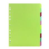MULTICOLOURED A4 10 PART DIVIDER WX26082
