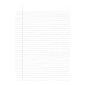 LOOSE LEAF PAPER A4 RULED WITH MARGIN (PACK OF 2500) EN09808 image