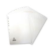 ELBA 12-PART DIVIDER 160GSM MULTIPUNCHED A4 WHITE 400007502