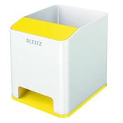 LEITZ WOW SOUND PEN HOLDER DUAL COLOUR WHITE/YELLOW 53631016  (PACK OF 1)