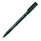 STAEDTLER LUMOCOLOUR PEN PERMANENT SUPERFINE BLACK (PACK OF 10) 313-9 image