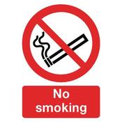 SAFETY SIGN NO SMOKING A4 PVC ML02079R (PACK OF 1) image