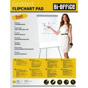 BI-OFFICE GRIDDED FLIPCHART PAD A1 40 SHEET (PACK OF 5) FL012301