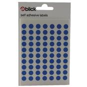 BLICK COLOURED LABELS IN BAGS ROUND 8MM DIA 490 PER BAG BLUE (PACK OF 9800) RS002055 image