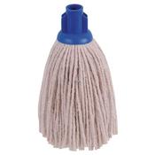 2WORK PY SMOOTH SOCKET MOP 12OZ BLUE (PACK OF 10) 101869B image