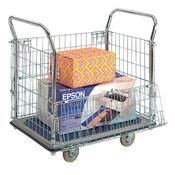 MESH SIDED PLATFORM TROLLEY (FITTED WITH 4 X 130MM RUBBER CASTORS) PPU23Y