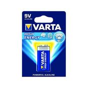 VARTA 9V HIGH ENERGY BATTERY ALKALINE (10 YEAR SHELF LIFE, IDEAL FOR SMOKE DETECTORS) 4922121411 (PACK OF 1)