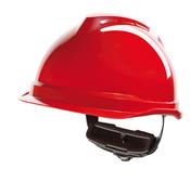 MSA V-GARD 520 PEAKLESS SAFETY HELMET RED  (PACK OF 1) image