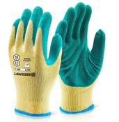 BEESWIFT MULTI-PURPOSE LATEX PALM COATED GLOVES GREEN 2XL (PACK OF 1)