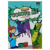 A4 96 PAGE PERFORATED COLOURING BOOK - EVERYDAY LIFE image