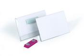 DURABLE MAGNETIC NAME BADGE 54X90MM TRANSPARENT (PACK OF 25) 8117/19