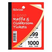 CLOAKROOM AND RAFFLE TICKETS 1-1000 (PACK OF 6 BOOKS) CRT1000
