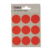 BLICK COLOURED LABELS IN BAGS ROUND 29MM DIA 6 LABELS PER SHEET 36 PER BAG RED (PACK OF 720) RS005155 (PACK OF 20 BAGS)