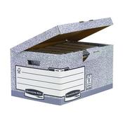 FELLOWES BANKERS BOX SYSTEM FLIP TOP STORAGE BOX GREY (PACK OF 10 BOXES) 01815