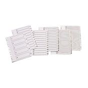 Q-CONNECT 1-5 INDEX MULTI-PUNCHED REINFORCED BOARD CLEAR TAB A4 WHITE KF01527