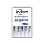 AVERY DENNISON TAGGING NEEDLE PLASTIC STANDARD (PACK OF 5) 05012