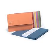 EXACOMPTA GUILDHALL DOCUMENT WALLET FOOLSCAP ASSORTED (PACK OF 50) GDW1-AST