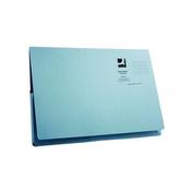 Q-CONNECT LONG FLAP DOCUMENT WALLET FOOLSCAP BLUE (PACK OF 50) KF03929