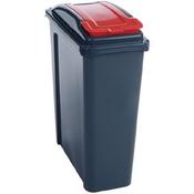 VFM RECYCLING BIN WITH LID 25 LITRE RED 384285 image