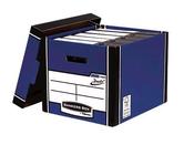 FELLOWES BANKERS BOX PREMIUM PRESTO STORAGE BOX BLUE/WHITE (PACK OF 10 BOXES) 7260601
