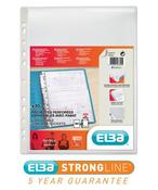 ELBA EXPANDING PUNCH POCKET WITH FLAP A4 (PACK OF 10 POCKETS) 100080754